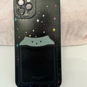Coach Black Galaxy iPhone Case